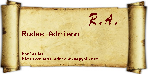 Rudas Adrienn névjegykártya